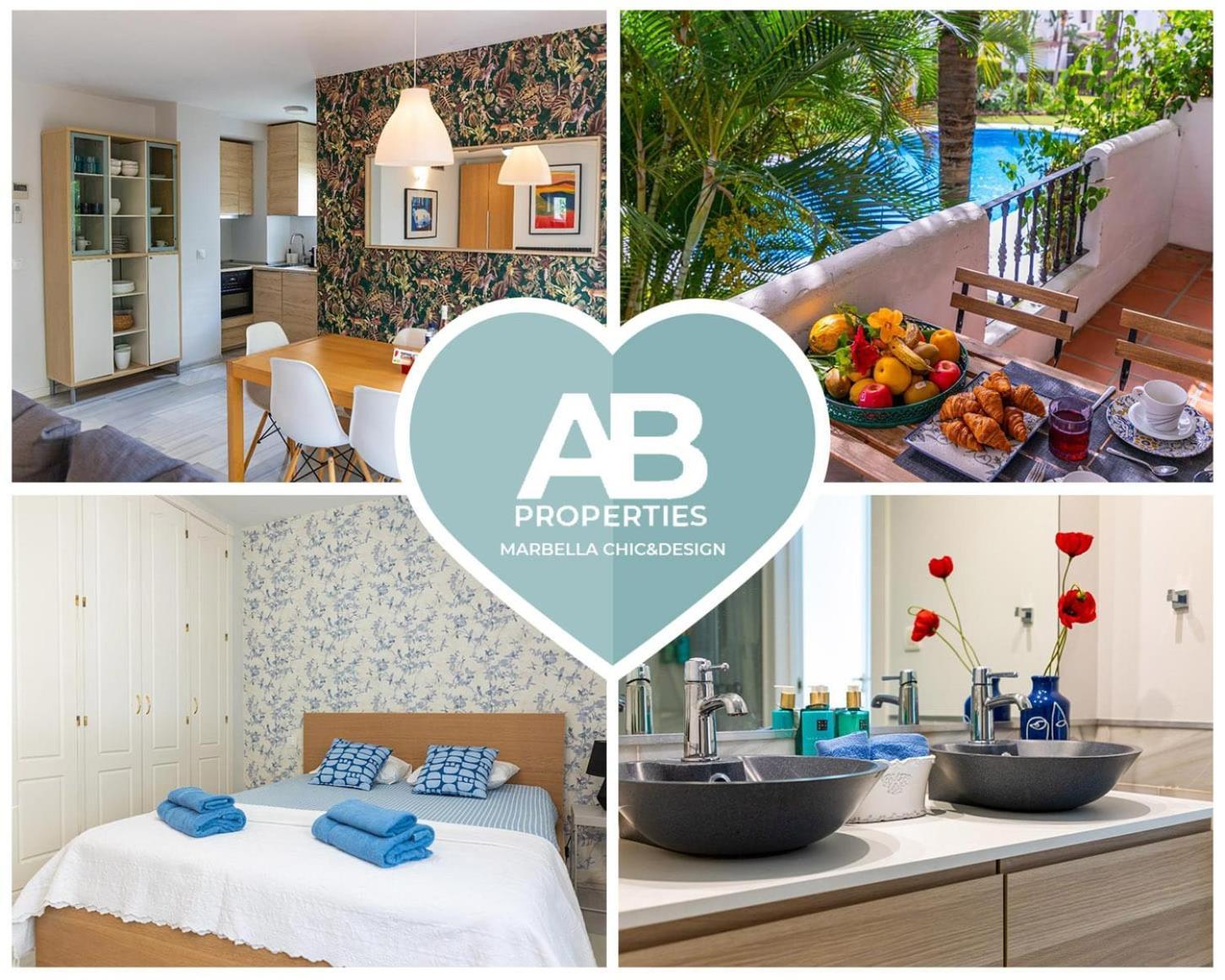 Ab Properties: Design Penthouse with Pool View in Marbella's Golden Mile Exterior photo